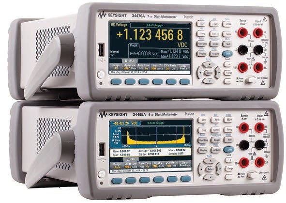 Nové rychlé 7 ½ a 6 ½ digitální multimetry Keysight TrueVolt